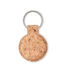 Round cork key ring