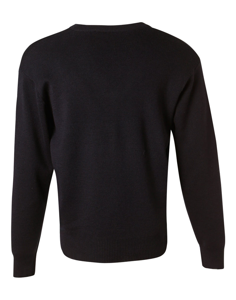 WJ01 Unisex Wool/ Acrylic V-Neck Jumper