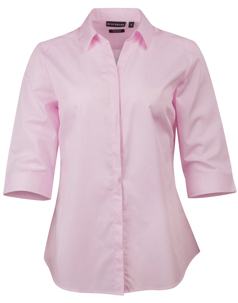 M8110Q BARKLEY LADIES TAPED SEAM 3/4 SLEEVE SHIRT