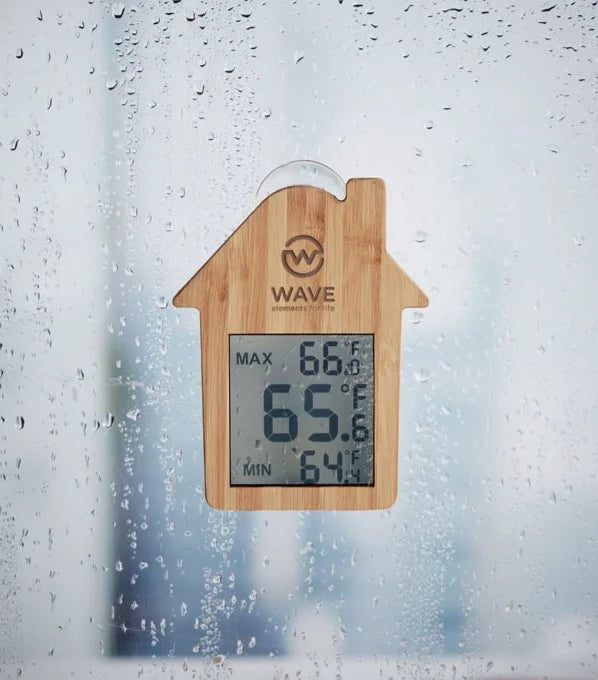 House-shaped weather station