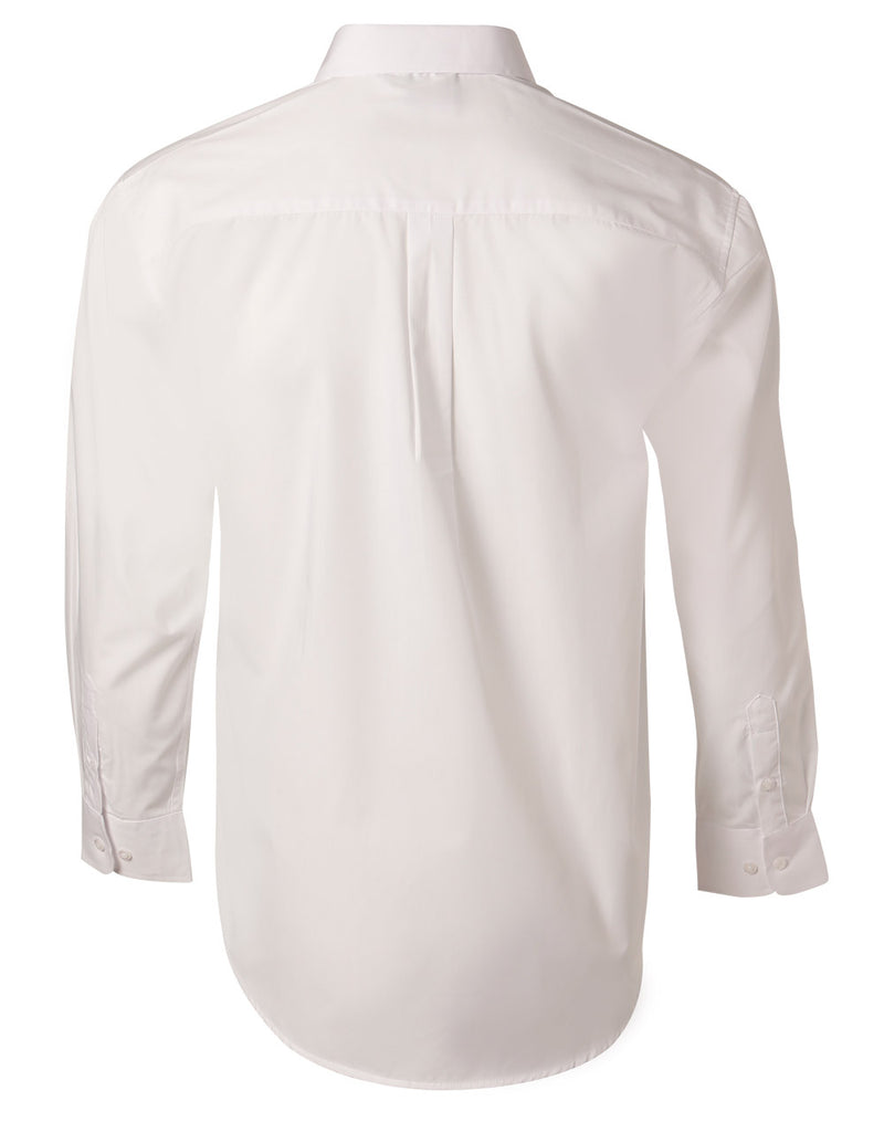 BS01L Men's Poplin Long Sleeve Business Shirt