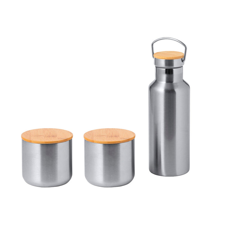 Dickinson Flask and Tumblers Set