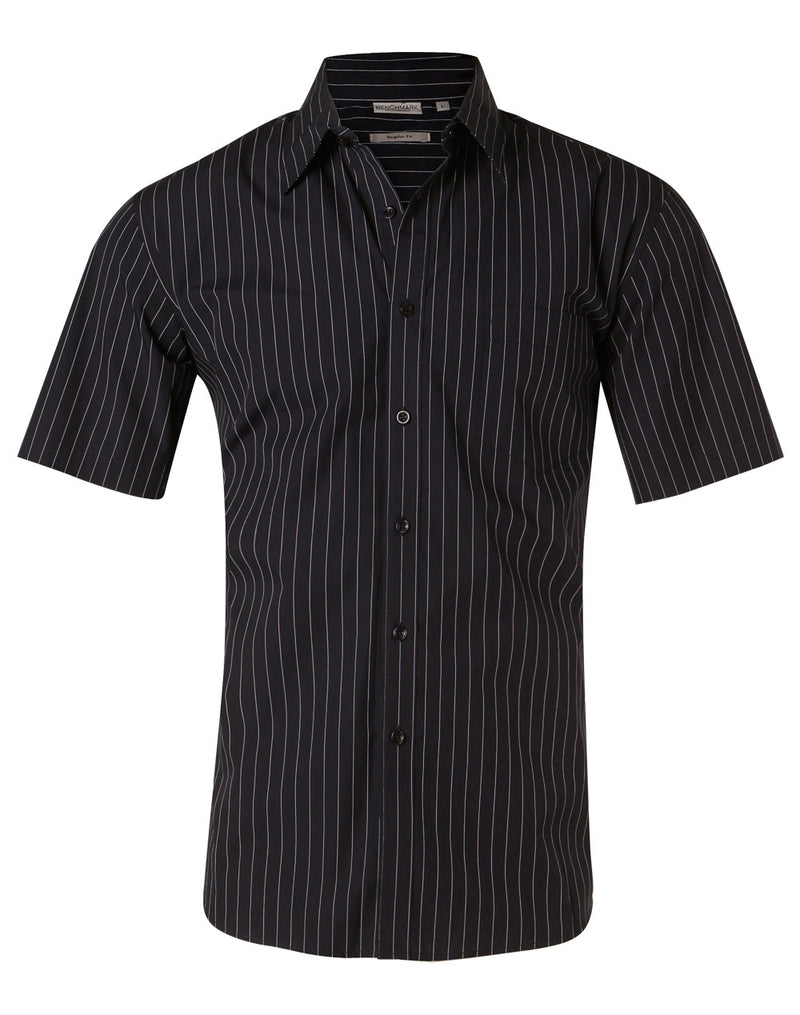 M7221 Men's Pin Stripe Short Sleeve Shirt