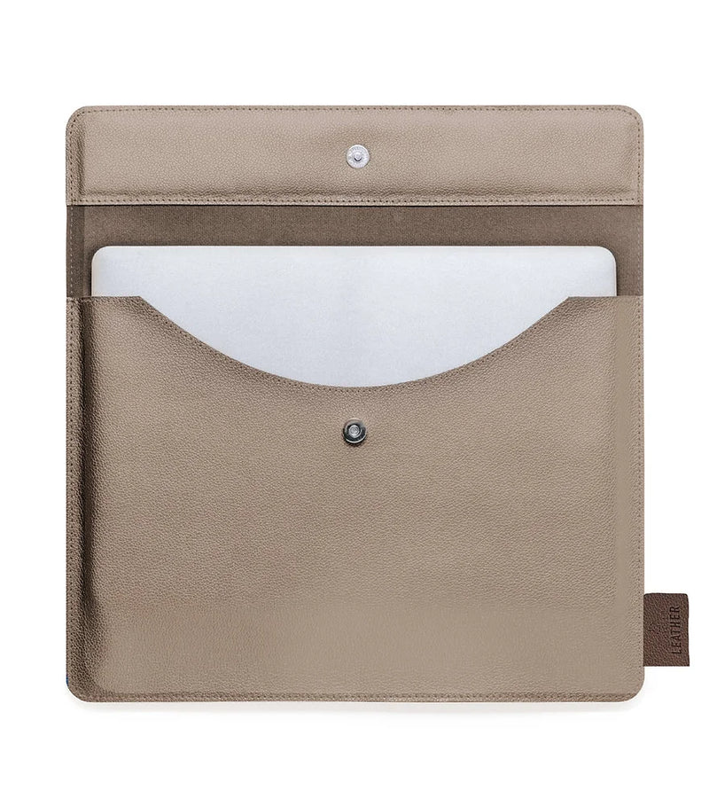 Recycled Leather Laptop Pouch