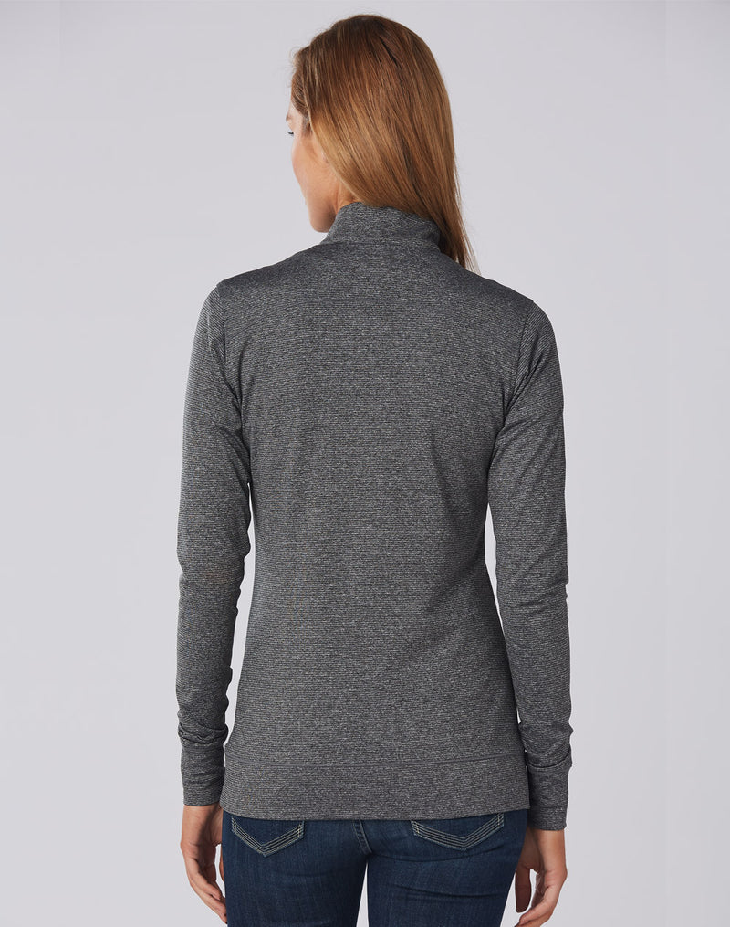 FL26 Ultimate Half Zip Long Sleeve Sweat Top- Ladies