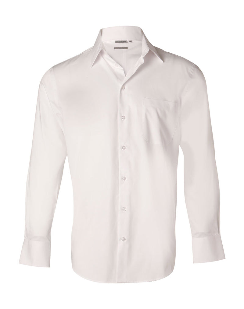M7030L Men's Fine Twill Long Sleeve Shirt