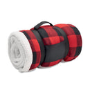 Sherpa lined RPET Blanket