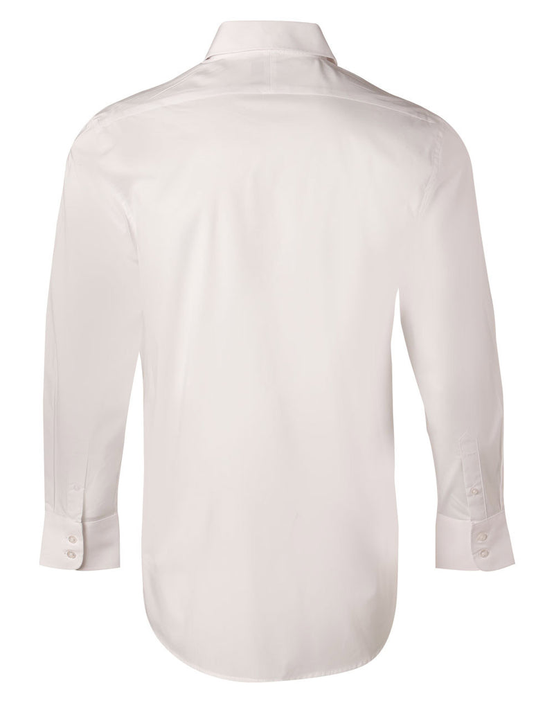 M7020L Men's Cotton/Poly Stretch Long Sleeve Shirt