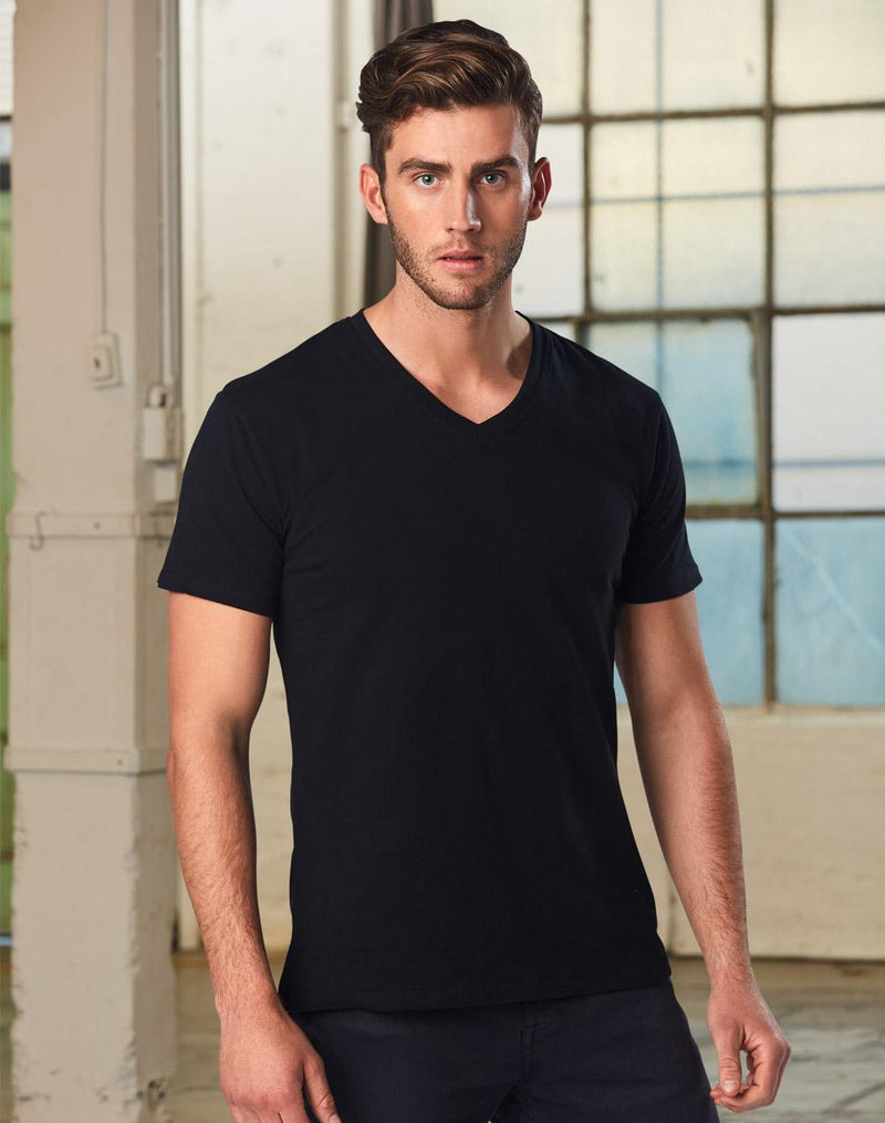 TS07A MEN'S V-NECK TEE