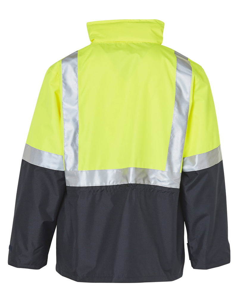 SW18A HI-VIS SAFETY JACKET WITH MESH LINING & 3M TAPES