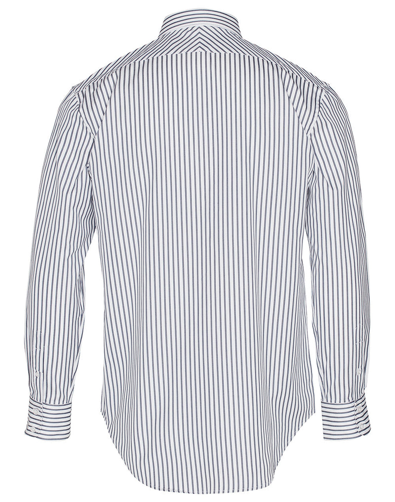 M7310L Men's Executive Sateen Stripe Long Sleeve Shirt