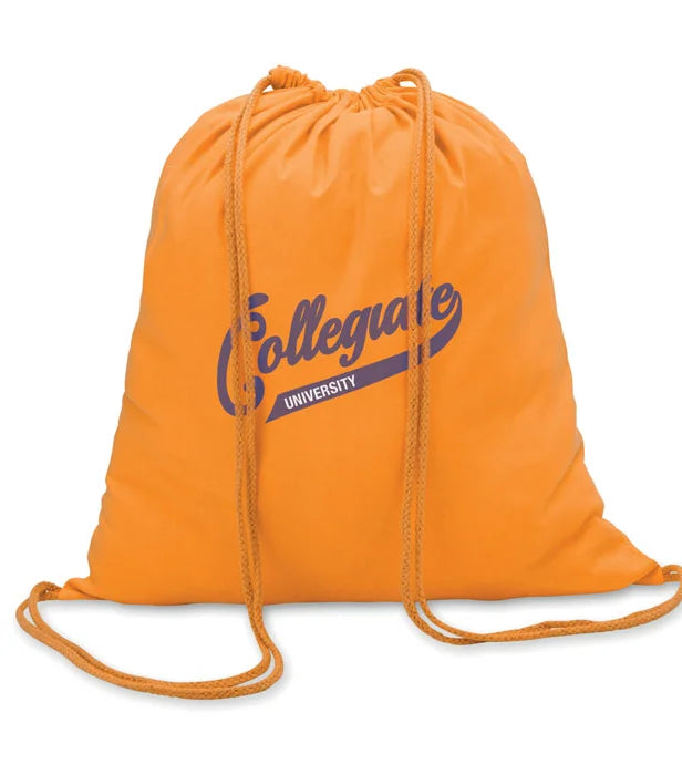 Colored Cotton Drawstring Bag