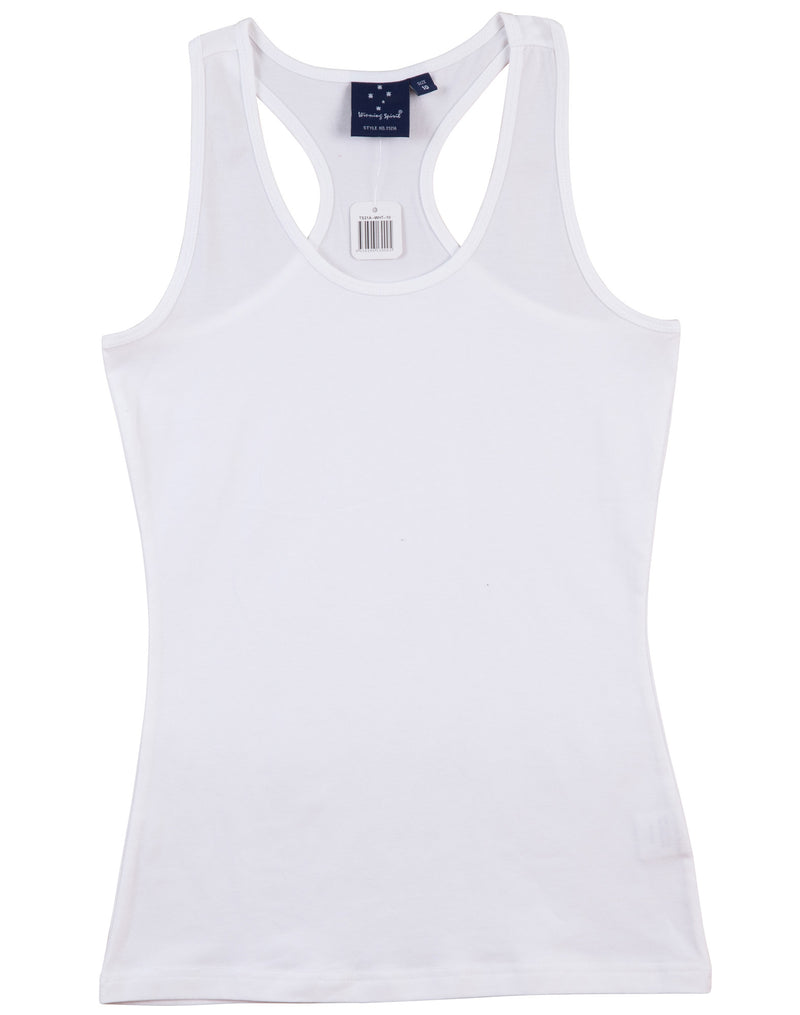 TS21A STRETCH RACEBACK SINGLET Ladies'