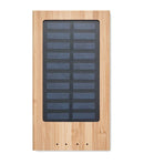 Solar power bank in Bamboo casing