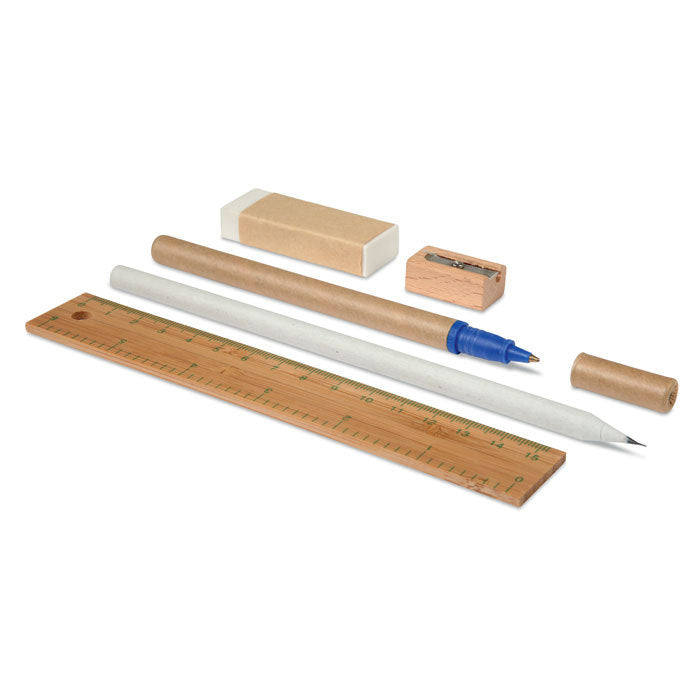 Eco Stationery set in cotton pouch