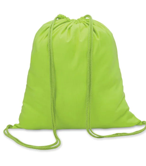 Colored Cotton Drawstring Bag