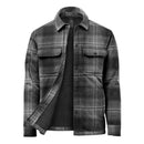 CJK-1M.Men's Highland Sherpa Lined Plaid Jacket