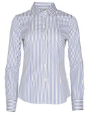 M8310L Ladies' Executive Sateen Stripe Long Sleeve Shirt