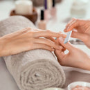 Manicure set in cotton pouch