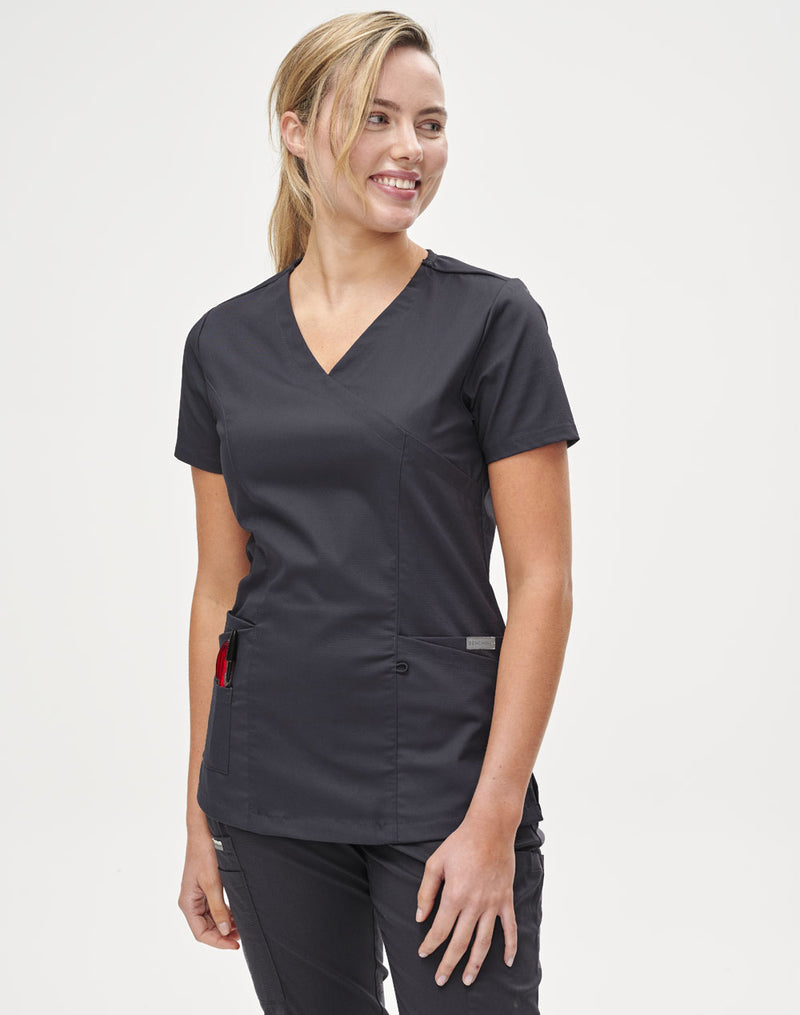 M7640 LADIES SCRUB TOP