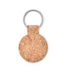 Round cork key ring