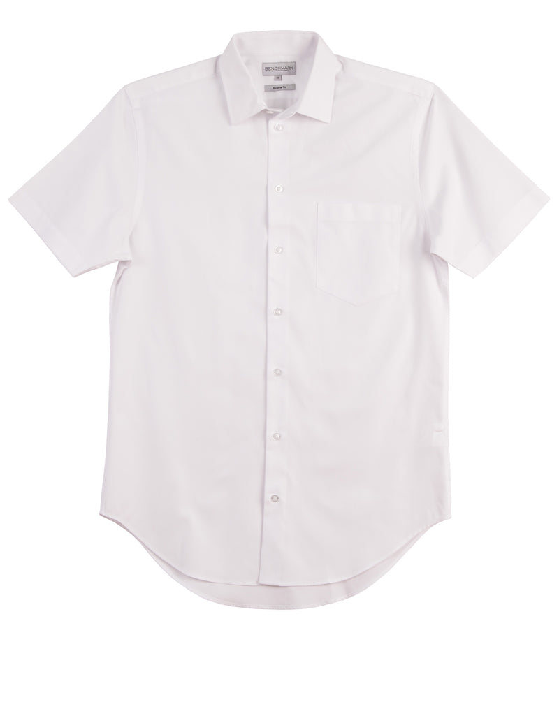 M7040S Men's CVC Oxford Short Sleeve Shirt