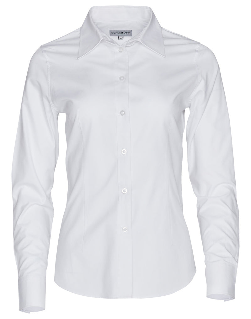 M8040L Women's CVC Oxford Long Sleeve Shirt