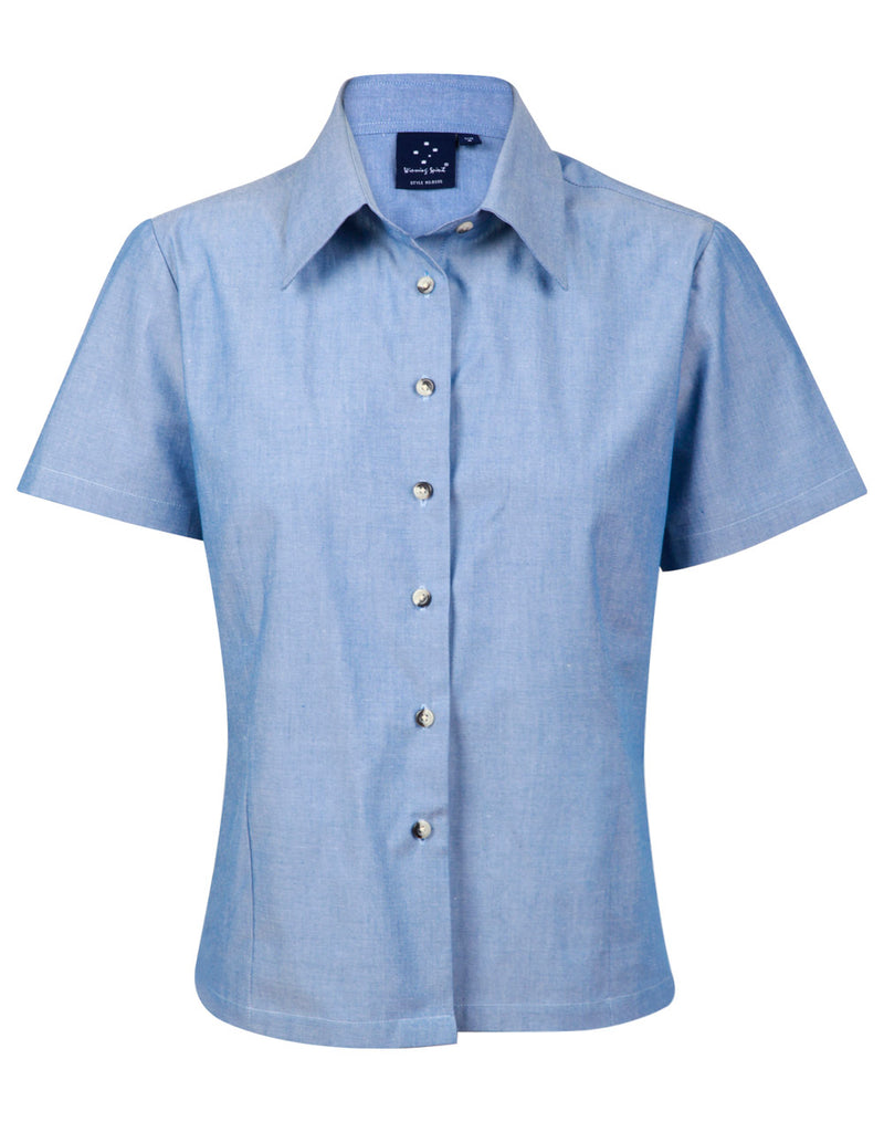 BS05 Ladies Chambray Short Sleeve