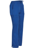 M9720 LADIES SEMI-ELASTIC WAIST TIE SOLID COLOUR SCRUB PANTS