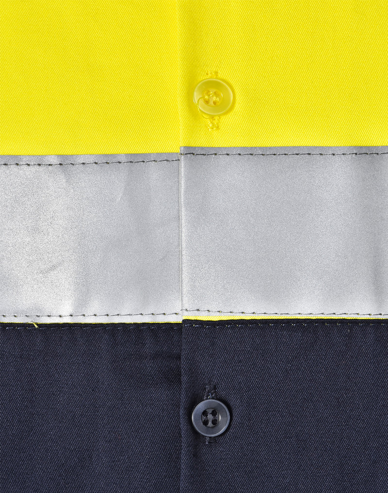 SW82 UNISEX HI VIS COOL-BREEZE SAFETY LS SHIRT (GENERIC TAPE)