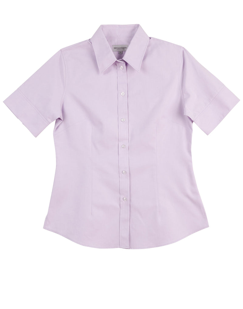 M8040S Women's CVC Oxford Short Sleeve Shirt