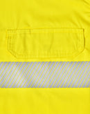 SW83 UNISEX HI VIS COOL-BREEZE SAFETY LS SHIRT (SEGMENTED TAPE)
