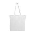 White Calico Bag With Long Handles