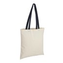 Accent Cotton Tote Bag with Coloured Handles