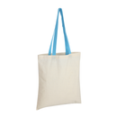 Accent Cotton Tote Bag with Coloured Handles