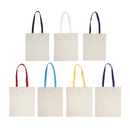Accent Cotton Tote Bag with Coloured Handles