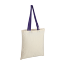 Accent Cotton Tote Bag with Coloured Handles