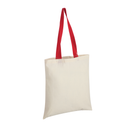 Accent Cotton Tote Bag with Coloured Handles