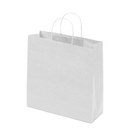 Kraft Paper Bag White Large Includes Twisted Paper Handle