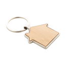 Bamboo Keyring - House Shape