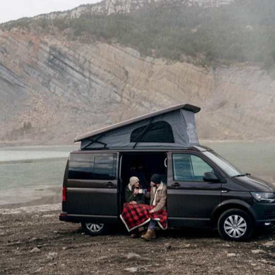 Sherpa lined RPET Blanket