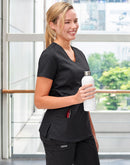 M7640 LADIES SCRUB TOP