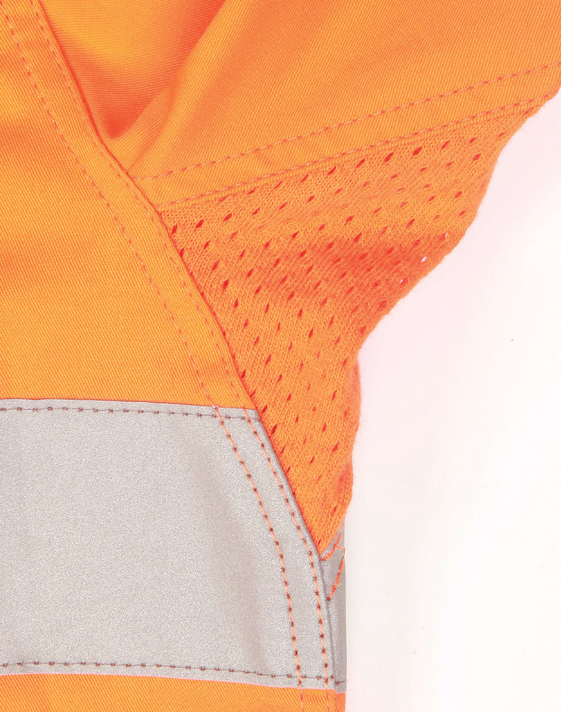 SW82 UNISEX HI VIS COOL-BREEZE SAFETY LS SHIRT (GENERIC TAPE)