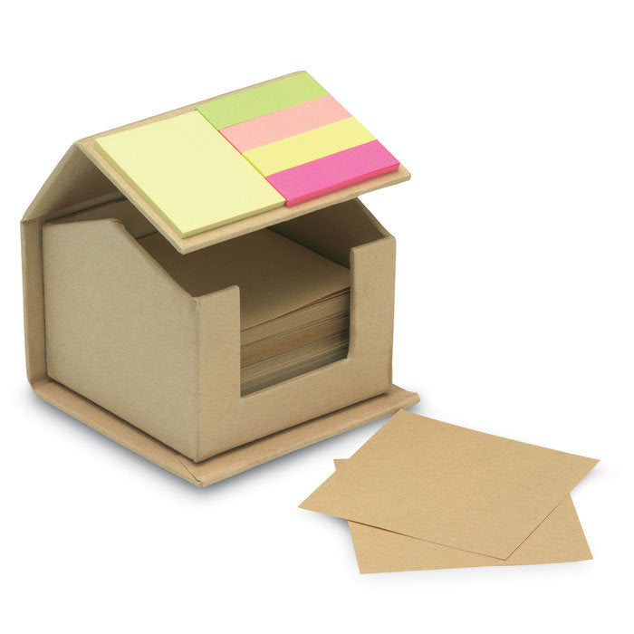 House-shaped memo dispenser