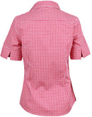 M8300S Ladies’ Gingham Check Short Sleeve Shirt