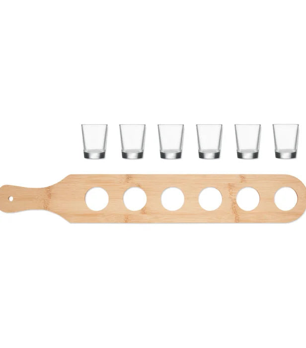 Shot glass paddle tray
