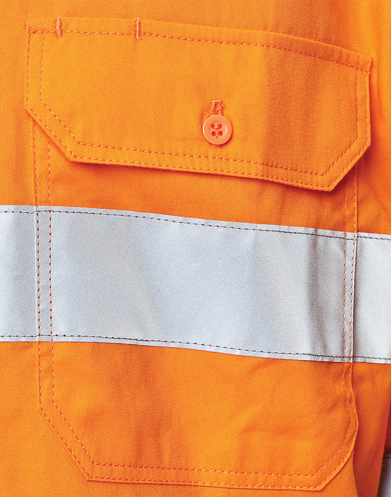 SW82 UNISEX HI VIS COOL-BREEZE SAFETY LS SHIRT (GENERIC TAPE)