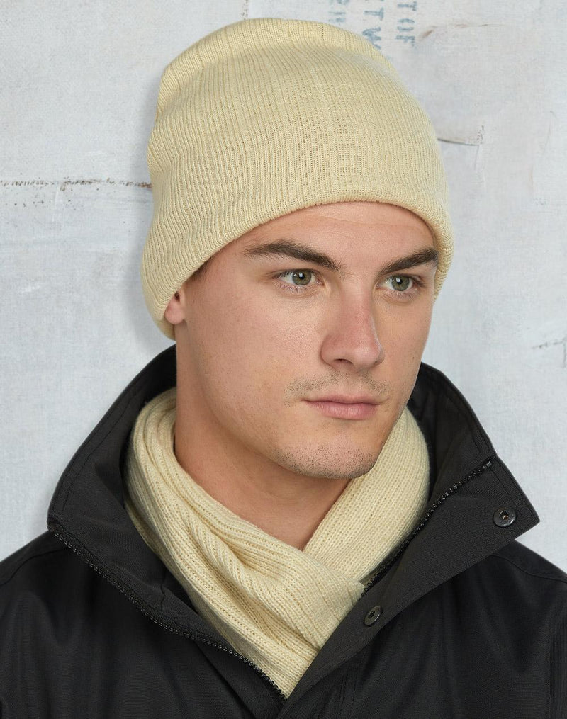 CH64 Cable Knit Beanie With Fleece Head Band