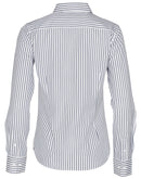 M8310L Ladies' Executive Sateen Stripe Long Sleeve Shirt