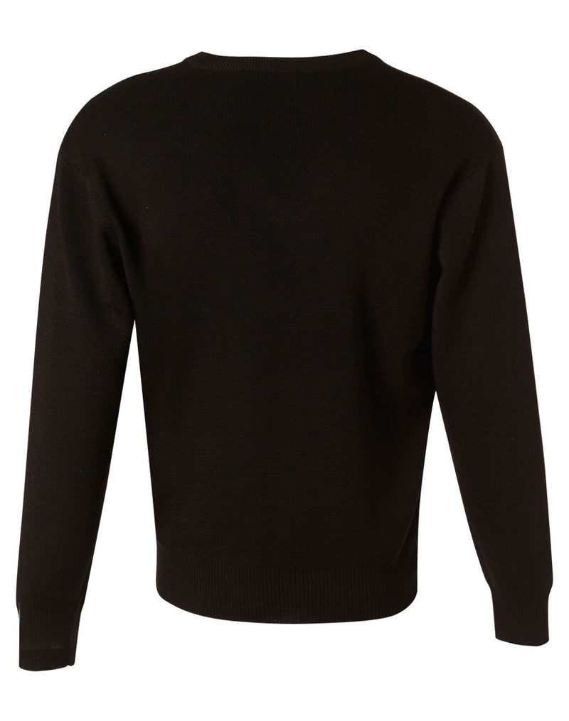 WJ01 Unisex Wool/ Acrylic V-Neck Jumper